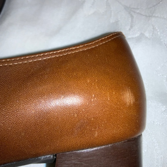 Naturalizer leather slip on shoes Sz 8.5M chunky heel - Picture 7 of 10